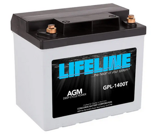 GPL-1400T AGM RV/Marine Battery